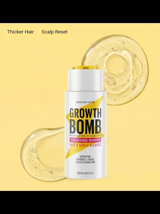 Growth Bomb Other - Growth Bomb Supercharge Shampoo Hair & Scalp Cleanse Boosted With Caffeine